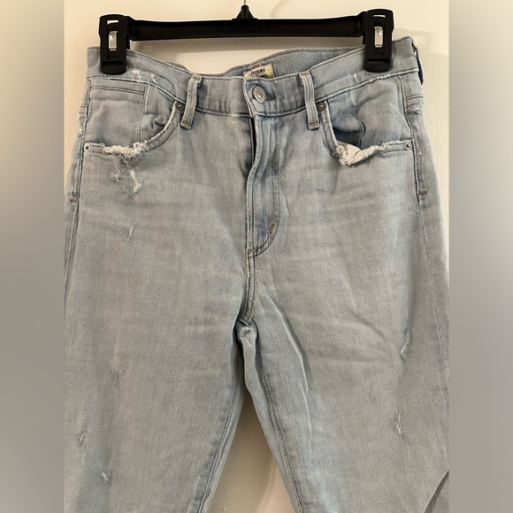 Distressed/Repaired Citizens of Humanity Fleetwood Flared Jeans - Picture 3 of 14